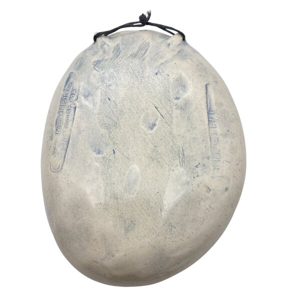 Salt MarshPottery Thistle flower hanging oval dish trinket rings MA - Picture 3 of 9